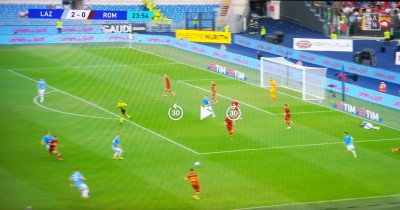 Lazio completamente sbilanciata in avanti